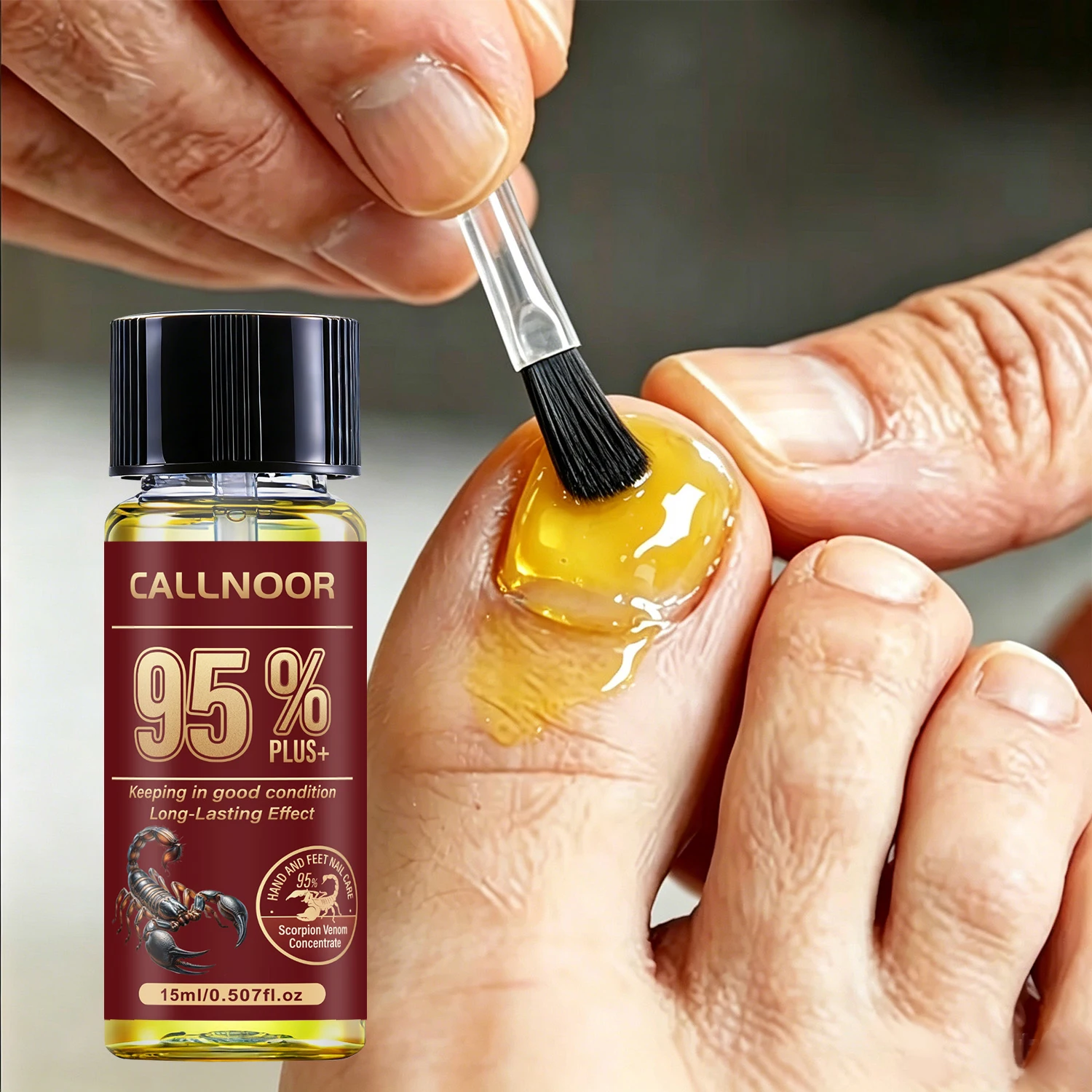 95% Plus Scorpion Venom Concentrate Nail Care 15ml Hardens Moisturizes Nails Softens Cuticles Hand Feet Treatment