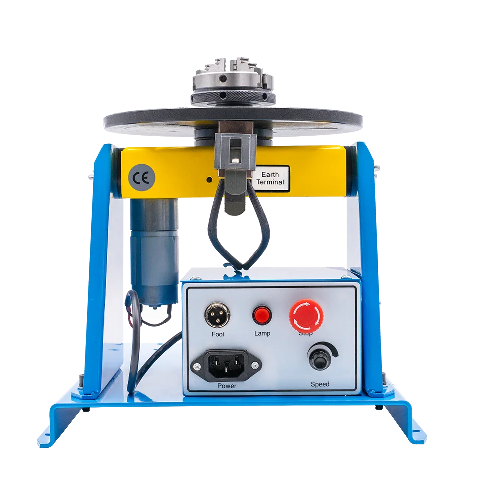 110/220V HD-10 Rotary Welding Positioner Turntable Welding Rotator Weld Positioning Equipment Welding Table with K01-65 Chuck