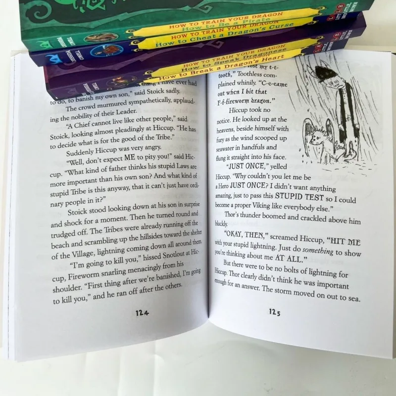 ヒックとドラゴン コンプリート シリーズ 12 巻セット ヨーロッパとアメリカの子供向け英語冒険成長小説本