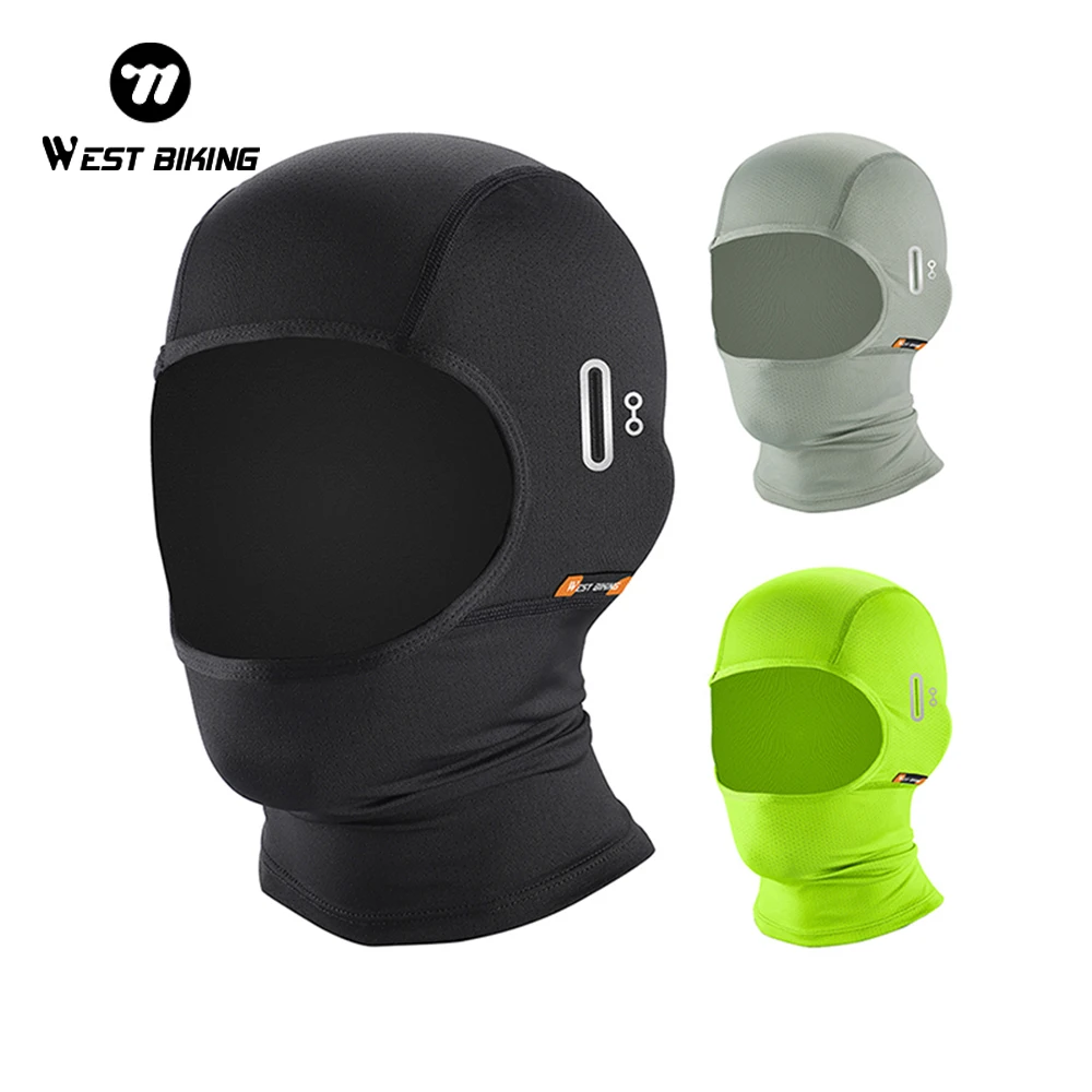AliExpress West Biking WEST BIKING Summer Cycling Headgear Cool Bicycle Motor E-bike Balaclava Breathable Mesh Full Face Mask Outdoor Men Women Mask