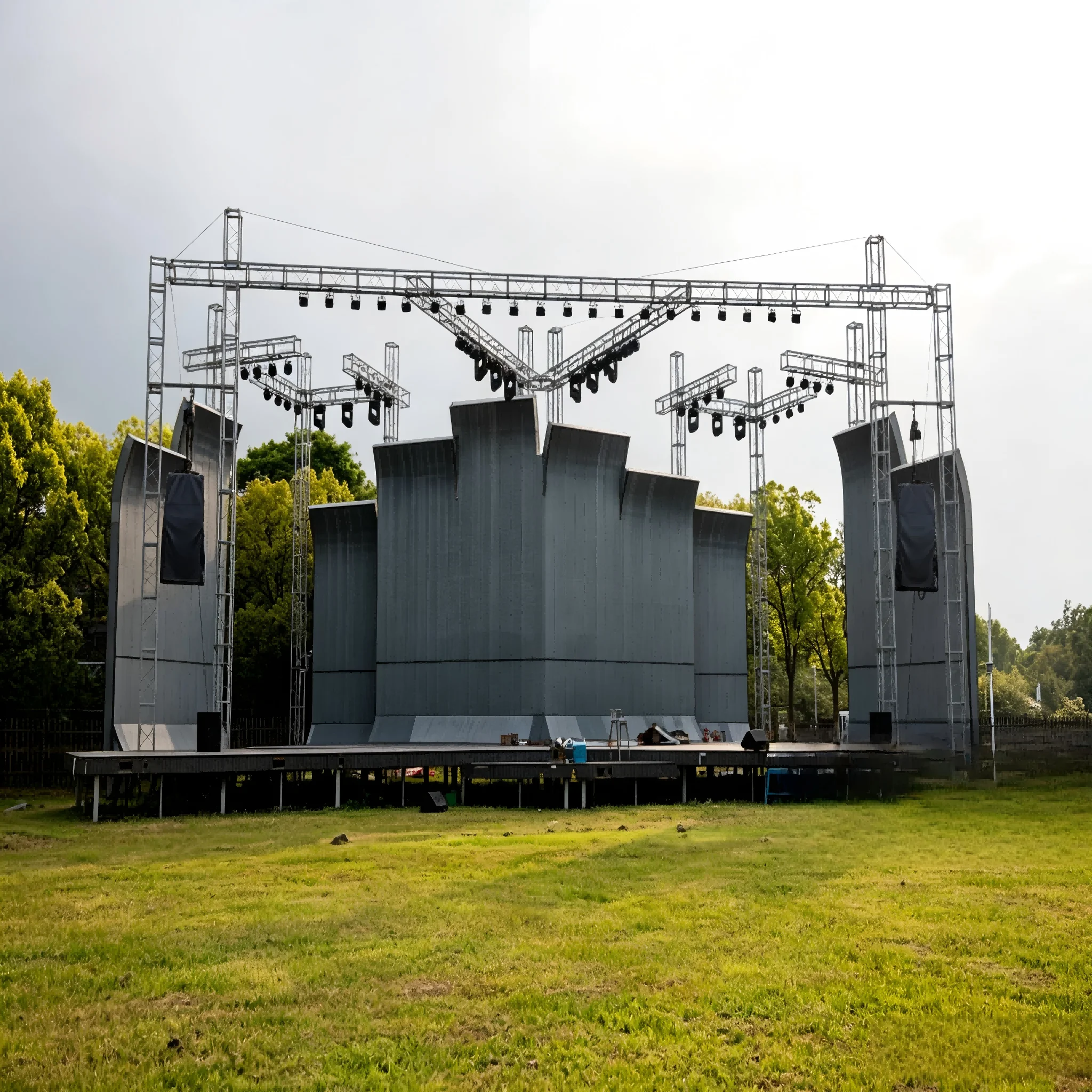 Aluminum Alloy DJ Lighting Truss for Outdoor Concert Stage Exhibition-Modular Heavy Load 500kg System