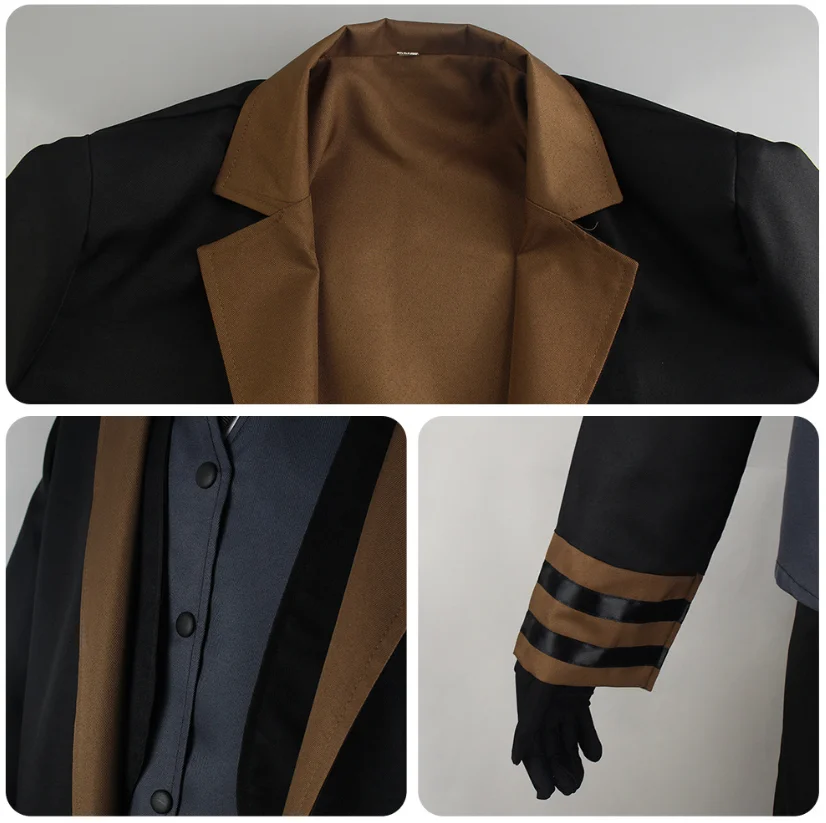Nakahara Chuuya Cosplay Costume Include Hat Uniform Trench Coat Pants Big Size Outfits Halloween Party for Comic Con