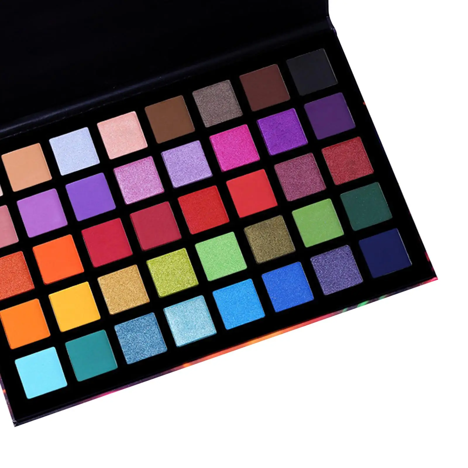 Paleta de maquillaje de ojos 40 colores altamente pigmentados mezclables textura suave exótico brillo desnudo sombra de ojos maquillaje para principiantes de maquillaje