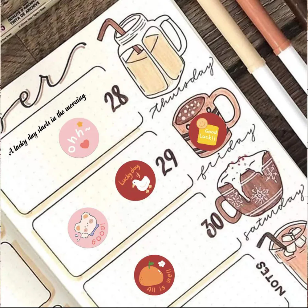 500 sztuk nowy uroczy niedźwiadek animowany naklejki prezent koperta samoprzylepna uszczelka samoprzylepna etykiety dla dzieci dekoracja do pamiętnika papiernicze dziękuję naklejki