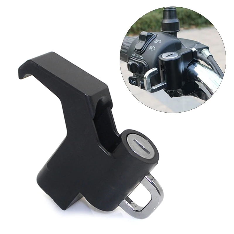 Motorcycle Helmet Lock Anti-Theft Tamper-Proof Helmet Security Lock for Motorbike Scooter Street Bike 6mm Threaded Holes