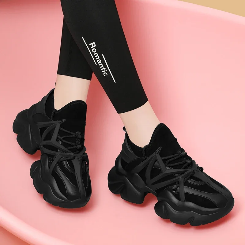 Women's Shoes Running Sneakers Fashion Outdoor Jogging Platform Footwear Walking Gym Shoes Women Casual Travel Shoes Mesh Sports