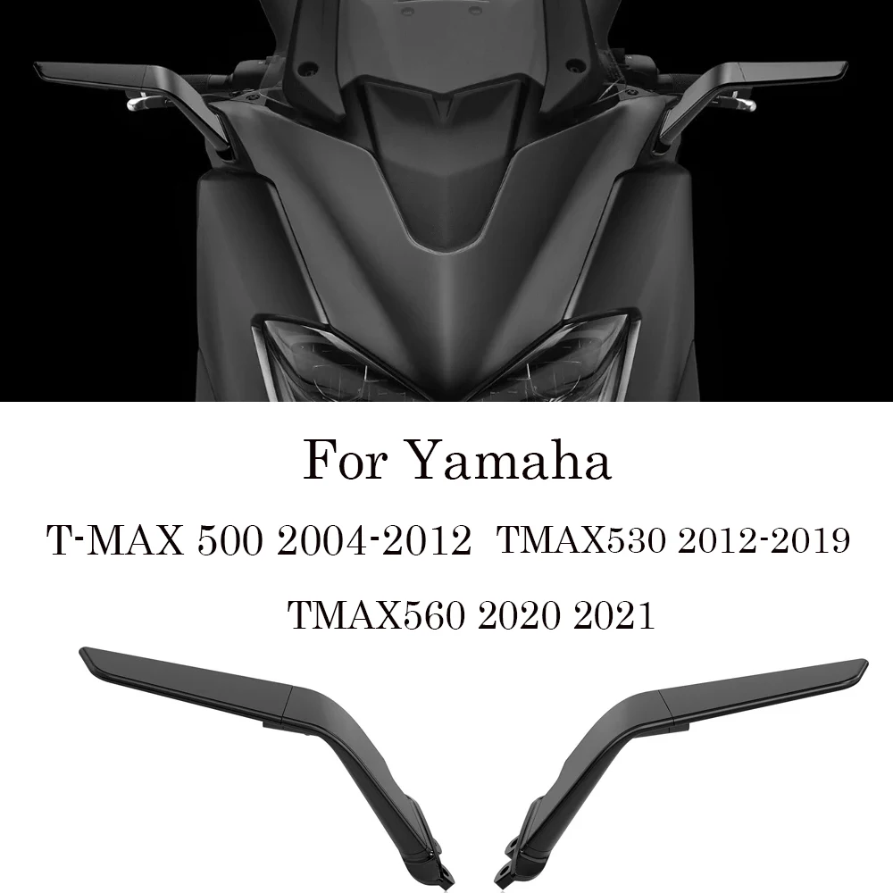 For Yamaha T-MAX 500 2004-2012 T-MAX560 2020-2021 T-MAX 530 2012-2019 Motorcycle Mirrors Sports Winglets Adjustable Mirrors