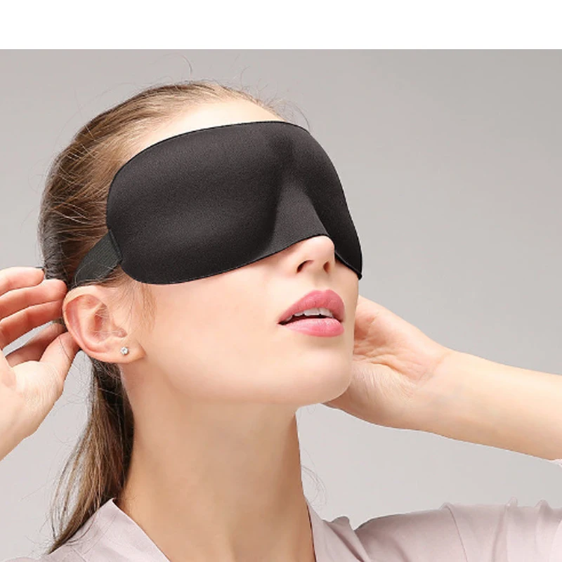 

1 шт. 3D маска для сна Block Out Light Мягкая мягкая маска для сна Eye Slaapmasker Shade Memory Foam Block Ночная маска с повязкой на глаза