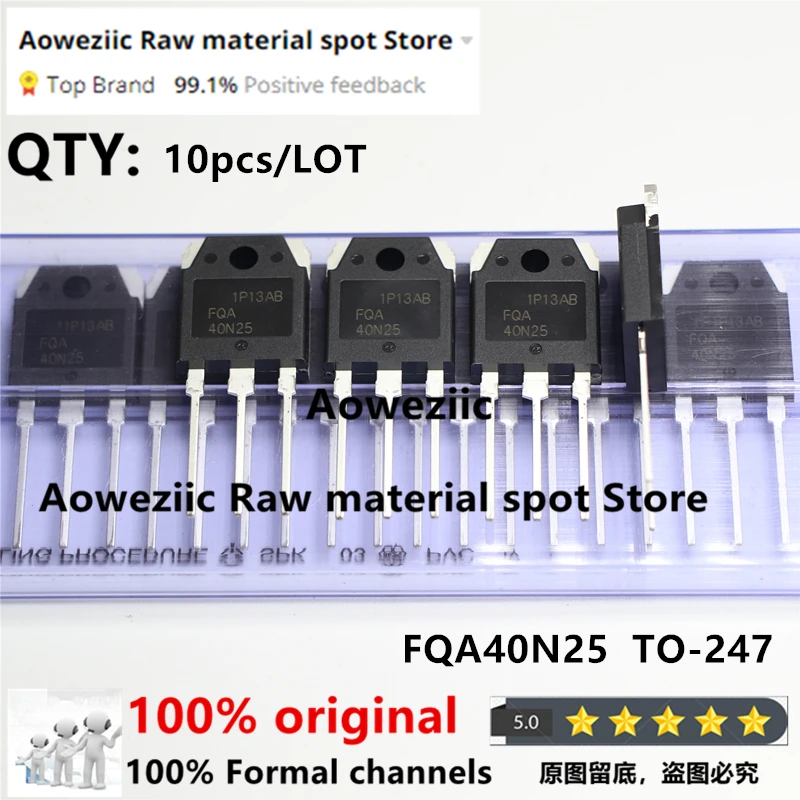 

Aoweziic 2018+ 100% New Imported Original FQA40N25 40N25 TO-3P Field Effect Transistor 40A 250V