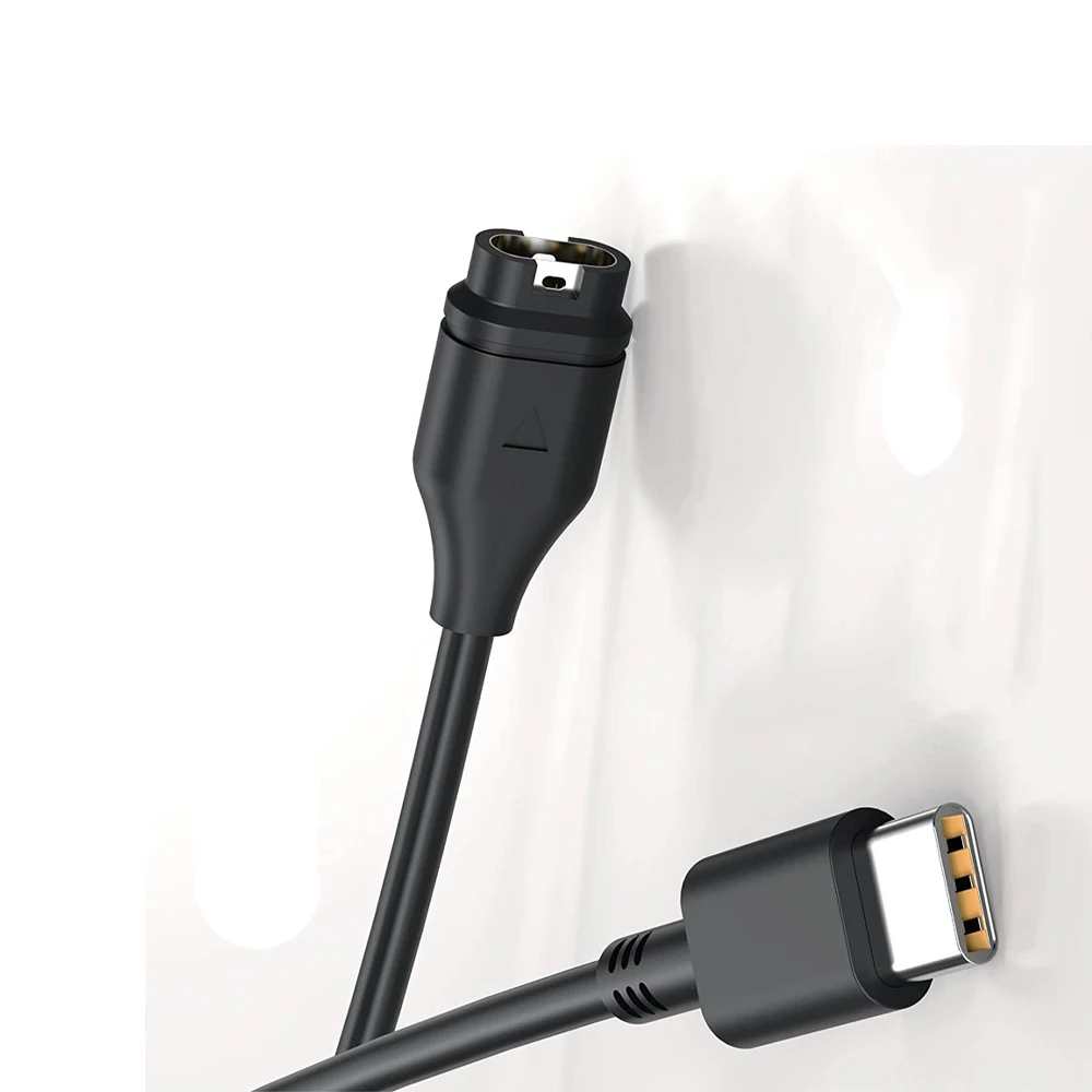 Cavo USB-C Per Garmin Vivoactive 5/4/3, Venu 3/2, Fenix 8/7 E Approach – Ricarica Rapida Con Testina A L, Rosso