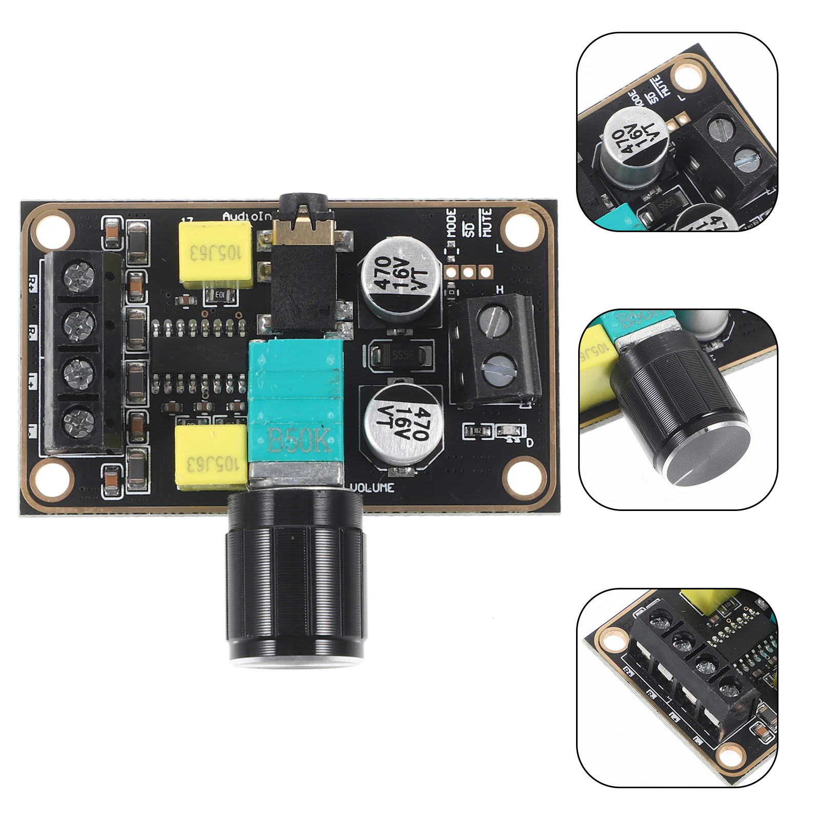 

Compact Audio Amplifier Module Stereo Sound Digital Amp Board for DIY Projects Lightweight Energy Saving Amplifier