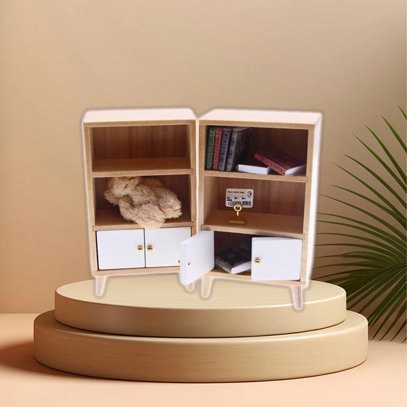 

Doll House Mini Living Room Display Cabinet Model Doll House Scene Decoration Shooting Scene Props