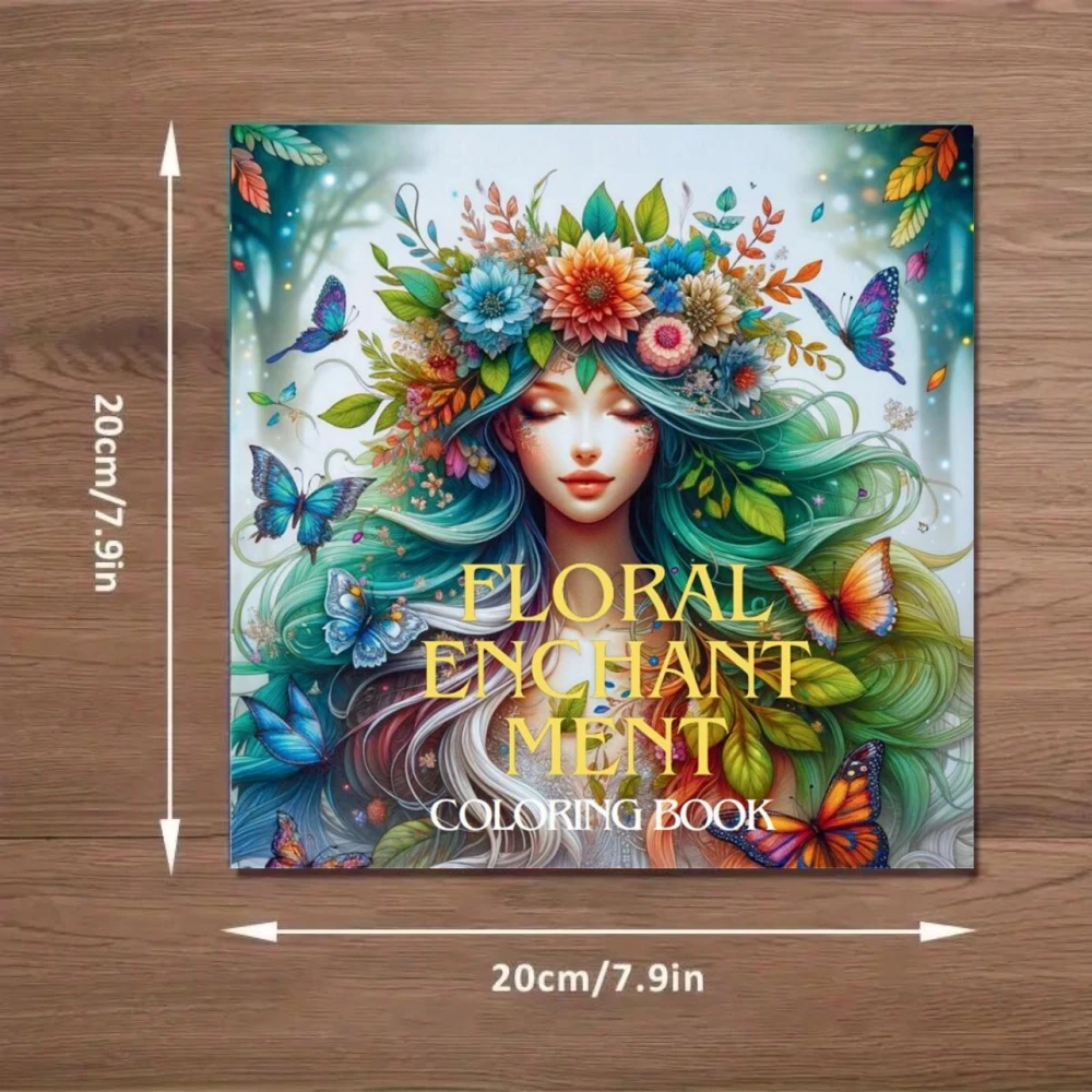 1pc Art Coloring Book Original Upgraded Paper 70g/sqm 22pcs Single Pages Coloring Books Gift For Holiday Birthday Party