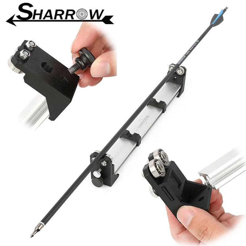 Arrow Selector Measuring Grinder for Carbon Fiberglass Aluminum Arrow Straightness Collapsible Portable Shooting Accessories