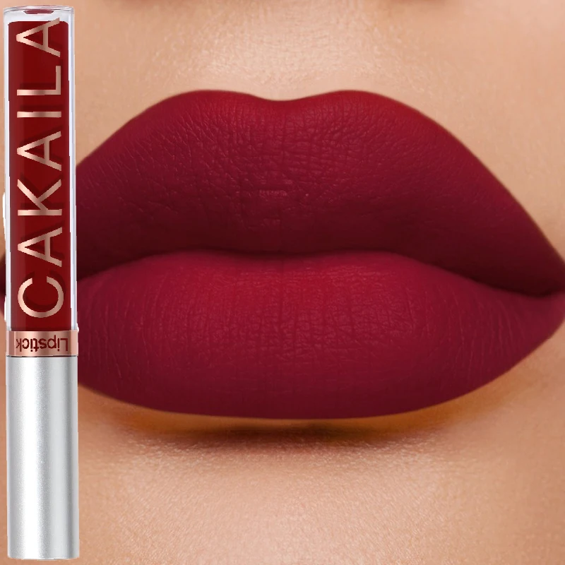 18 가지 색상 매트 립 글로스 벨벳 섹시한 레드 리퀴드 립스틱 누드 립 색조 유약 방수 지속 메이크업 화장품 퇴색하기 쉽지 않음