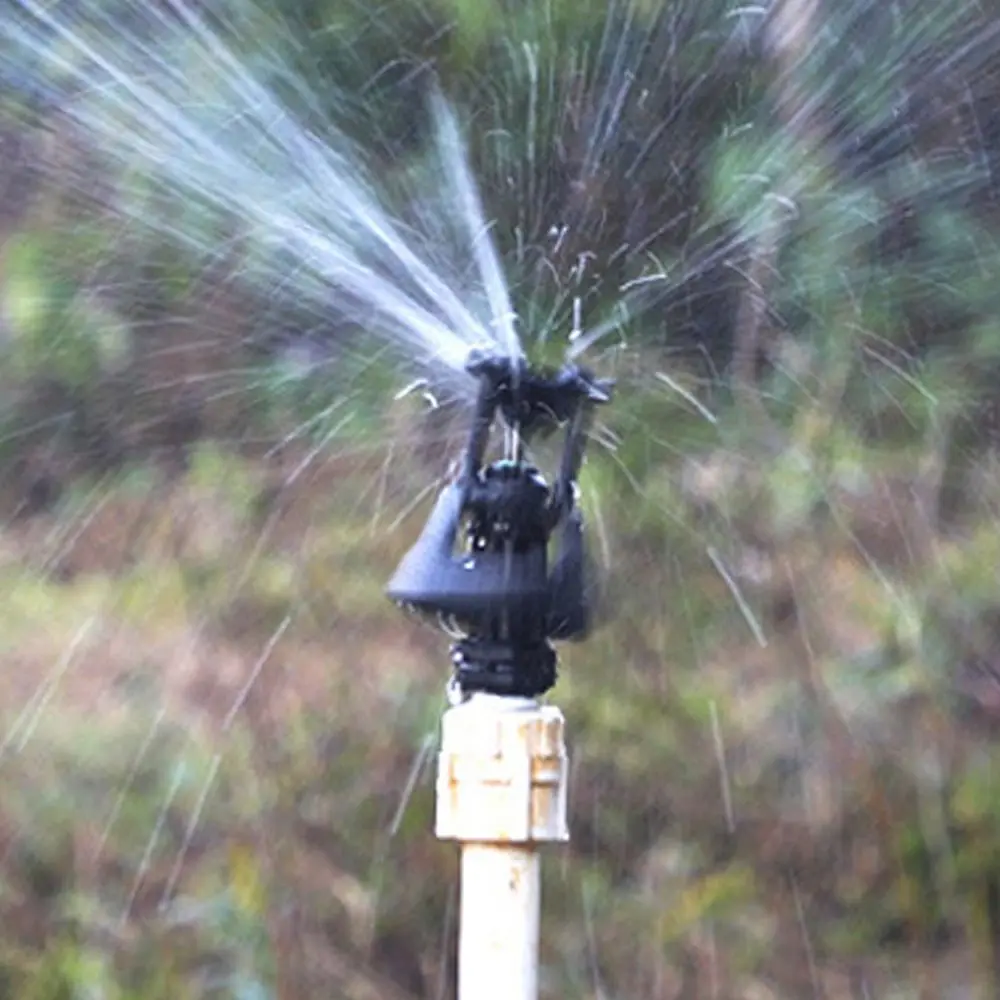 2 قطعة البلاستيك الروتاري سقي الرش 360 درجة دائم Wobbling الرشاشات العالمي سوينغ الرش مزرعة المجال بستان #5