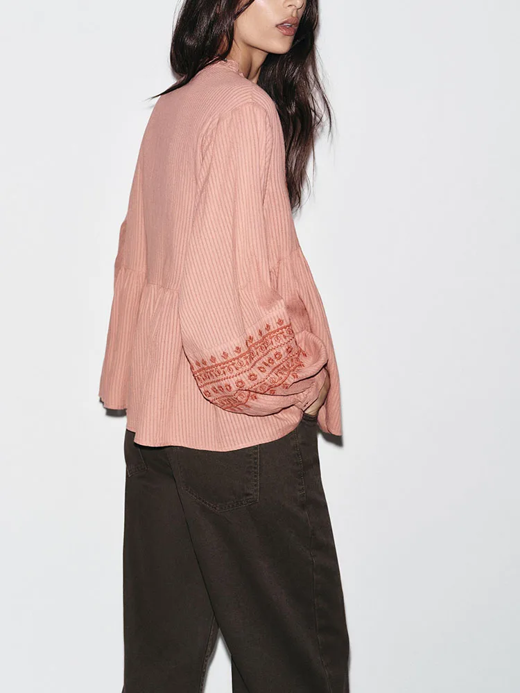 الراقية عادية مطرزة طويلة Sve irt للنساء شتاء جديد وصول ZA2025 المرحلة العرقية زي Hanfu التقليدية #2