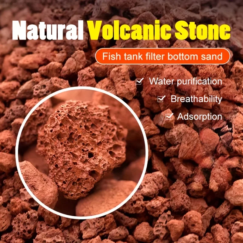 300g Volcanic Rock Particles, Fish Tank Landscaping Set, Aquatic Plants And Turtle Tank Bottom Sand Decoration