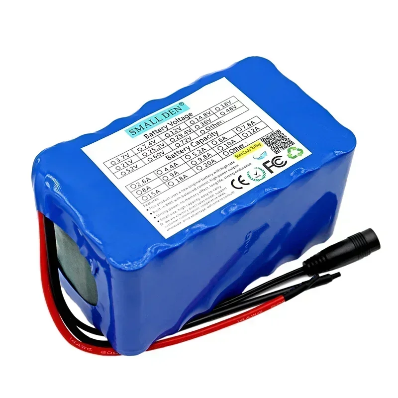 New 24V 20AH lithium battery pack with built-in BMS 21700 electric scooter and motorcycle charging battery pack for camping