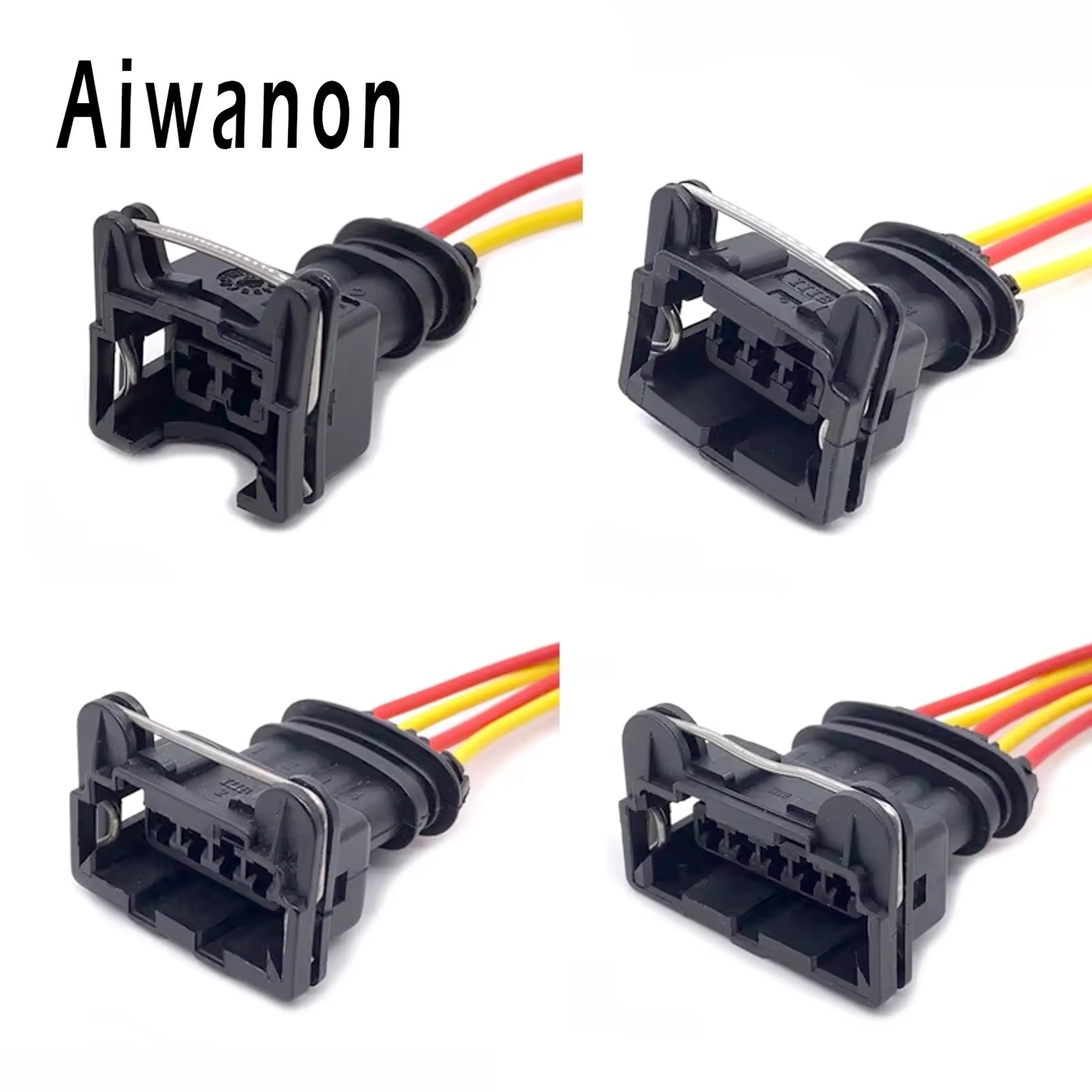 

1 Set 2 3 4 5 Pin Car Fuel Sealed Injector Coil Electrical Cable Connector Wire Harness Plug 282189-1 282191-1 282192-1 282193-1