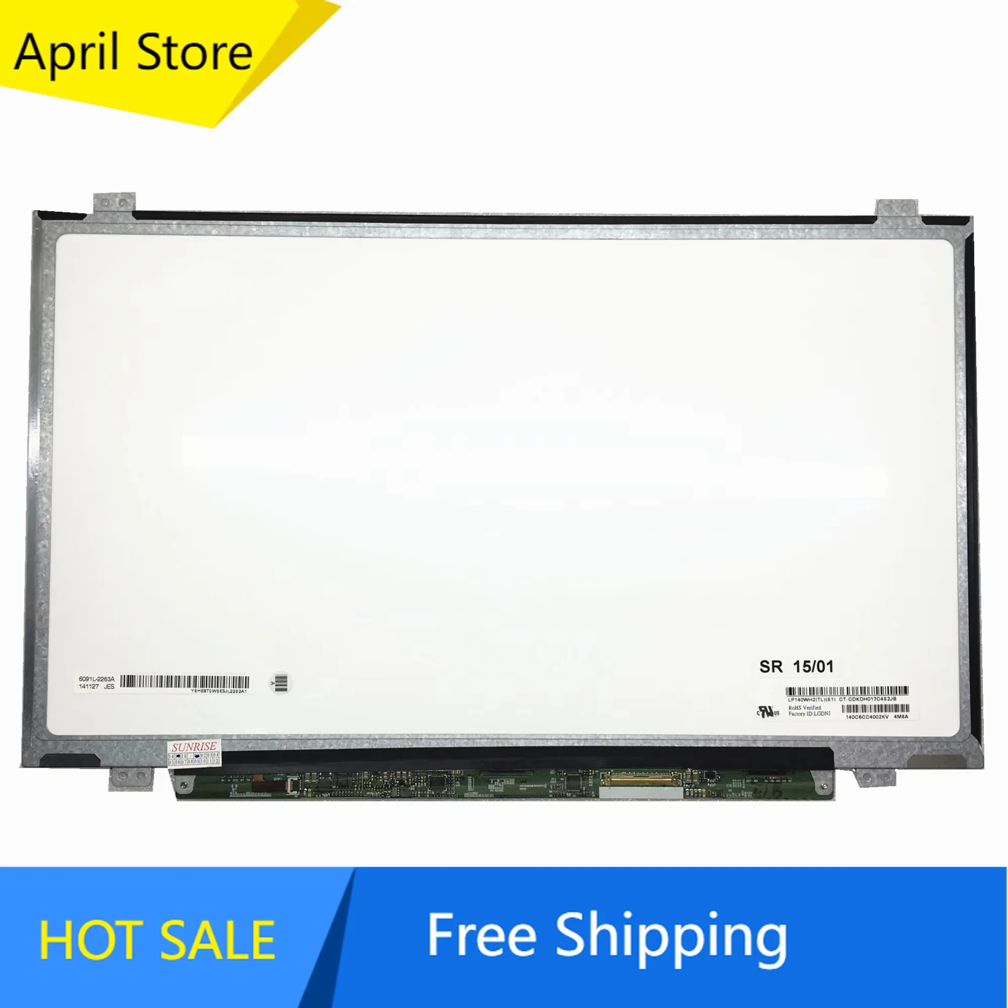 LP140WH2-TLS1 B140XTN02 N140BGE-LB2 LTN140AT20 LTN140AT28 N140B6-L06 HB140WX1-300 B140XW03 V.0 ЖК-экран для ноутбука 14,0 дюйма