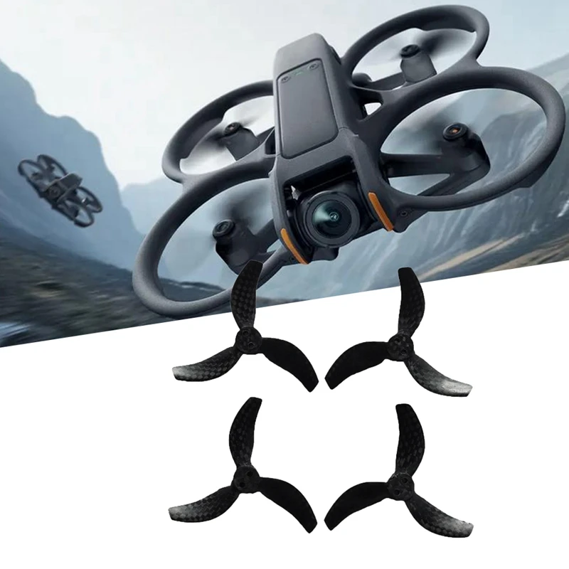 Drone ใบพัดใบพัดสําหรับ DJI Avata 2 คาร์บอนไฟเบอร์ 3032S Blade Wing แบบพกพาอะไหล่ทดแทน