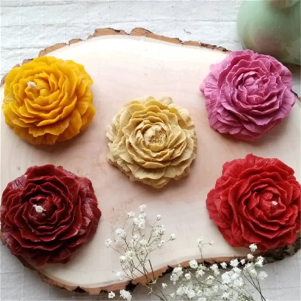

3D Flower Silicone Molds Handmade Candle Baking Accessories Chocolate Fondant Candy Silicon Mould Cake Decoration Tools