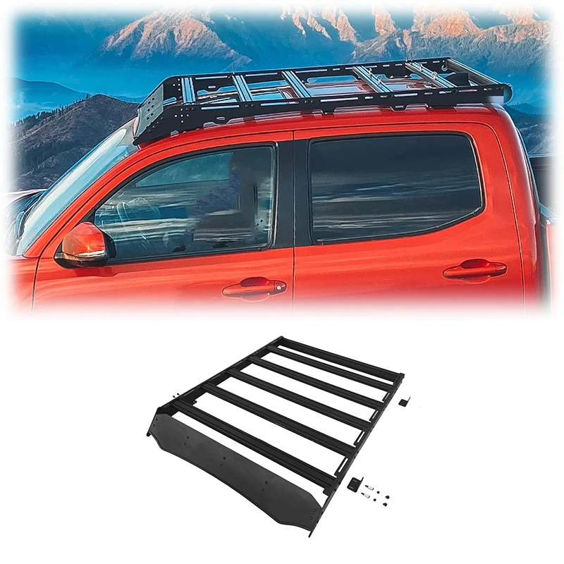 For ApexRide Latest Models 4x4 Off Road Accessories Aluminum Roof Rack Luggage Carrier for  TOYOTA TACOMA 2024 Roof Rack