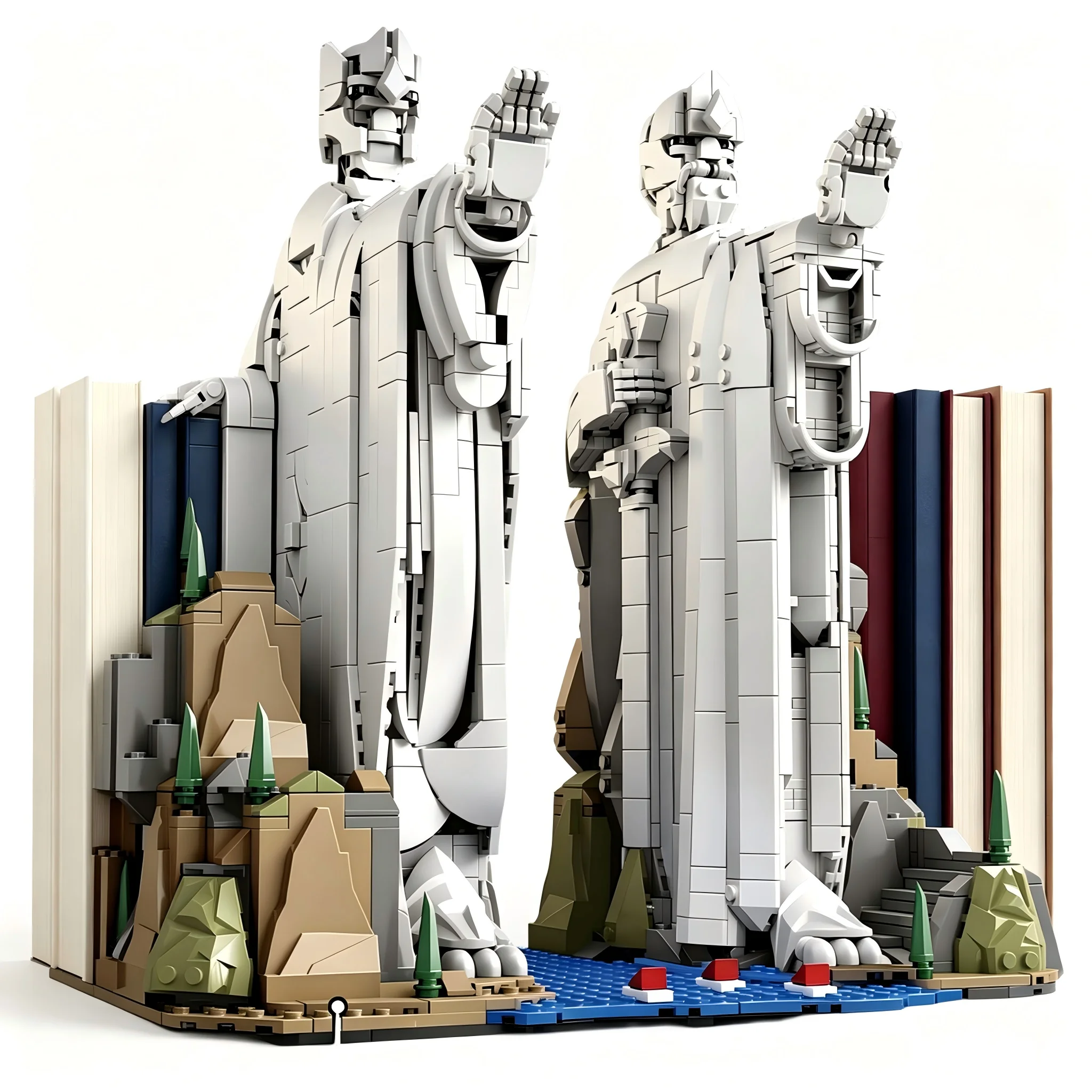 Aesthetic Bookend - MOC 2 en 1 Serre-livres créatifs