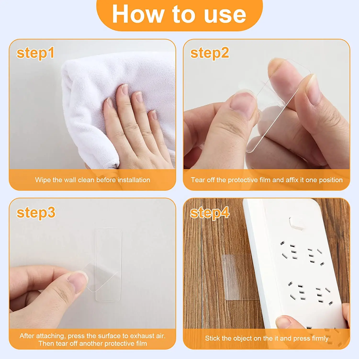 60Pcs Transparante Dubbelzijdige Tape Nano Tape Waterdicht Muurstickers Badkamer Woondecoratie Zelfklevende Herbruikbare Tapes