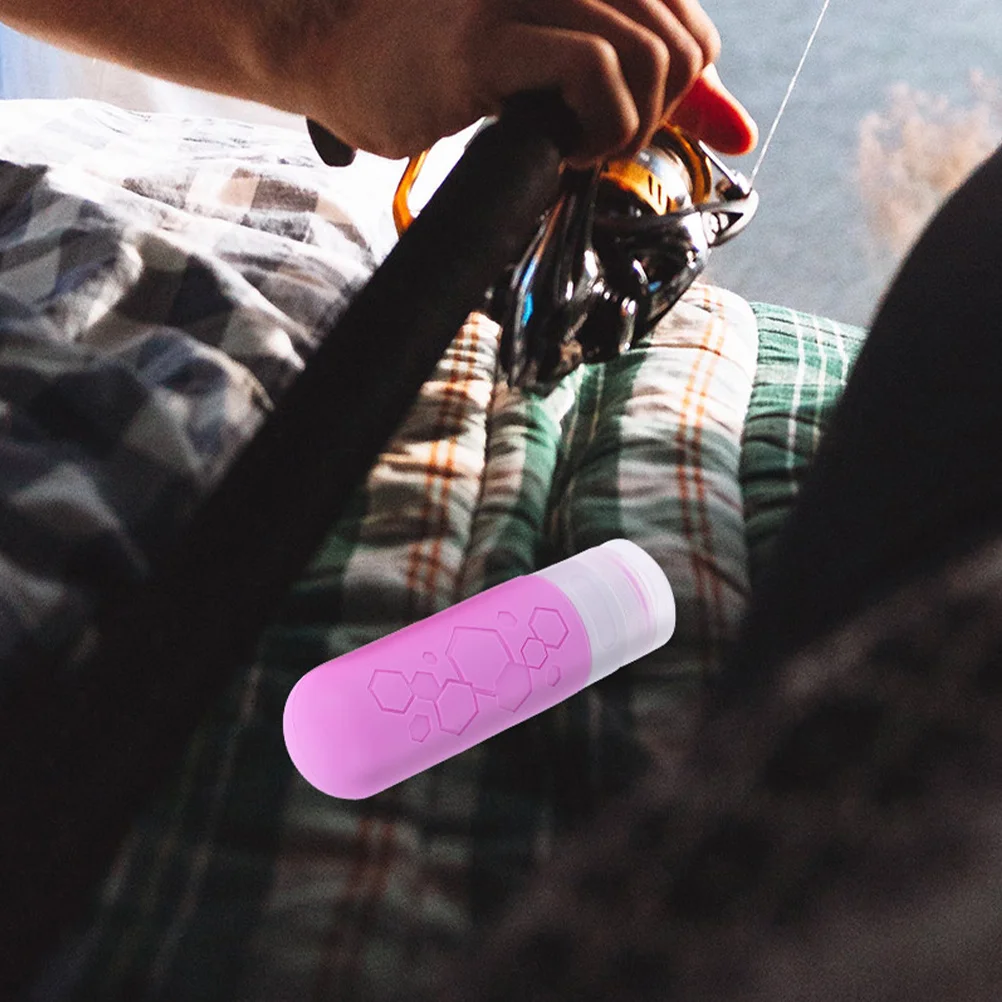 4Pcs Travel Lotion Bottle Silicone Dispenser Refillable Squeeze Shampoo Containers Portable Leakproof Travel Shampoo Bottles