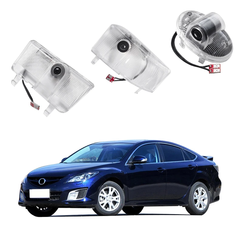 2pcs/set Car Led Logo Door Laser Projector Ghost lamp Welcome Light Accessories For Mazda 6 8 Atenza Axela RX-8 RX-9 Ruiyi
