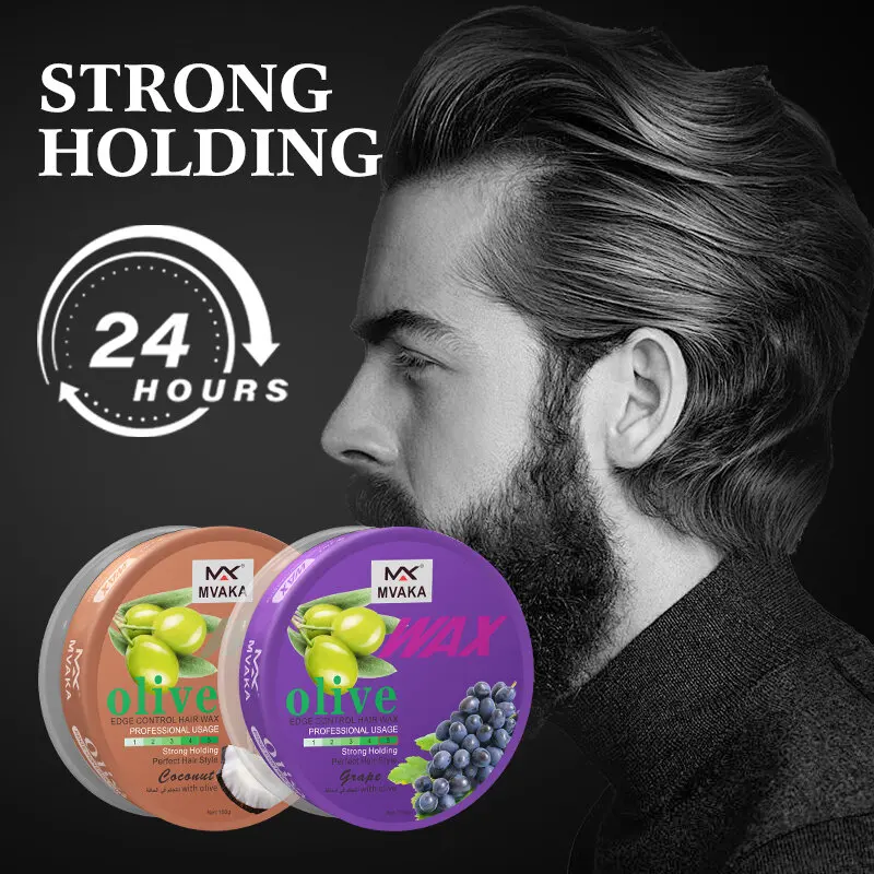 MVAKA Fruit Olive Hair Wax Edge control styling, strong hold, easy to apply, residue-free, and suitable for both men and women