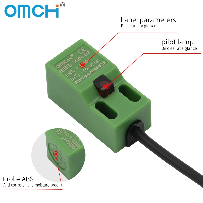 sourcing map SN04-N NPN NO induktiver Näherungssensor Schalter 3-Drähte DC 10-30V 2M 4mm sourcing map SN04-N NPN NO induktiver Näherungssensor Schalter 3-Drähte DC 10-30V 2M 4mm