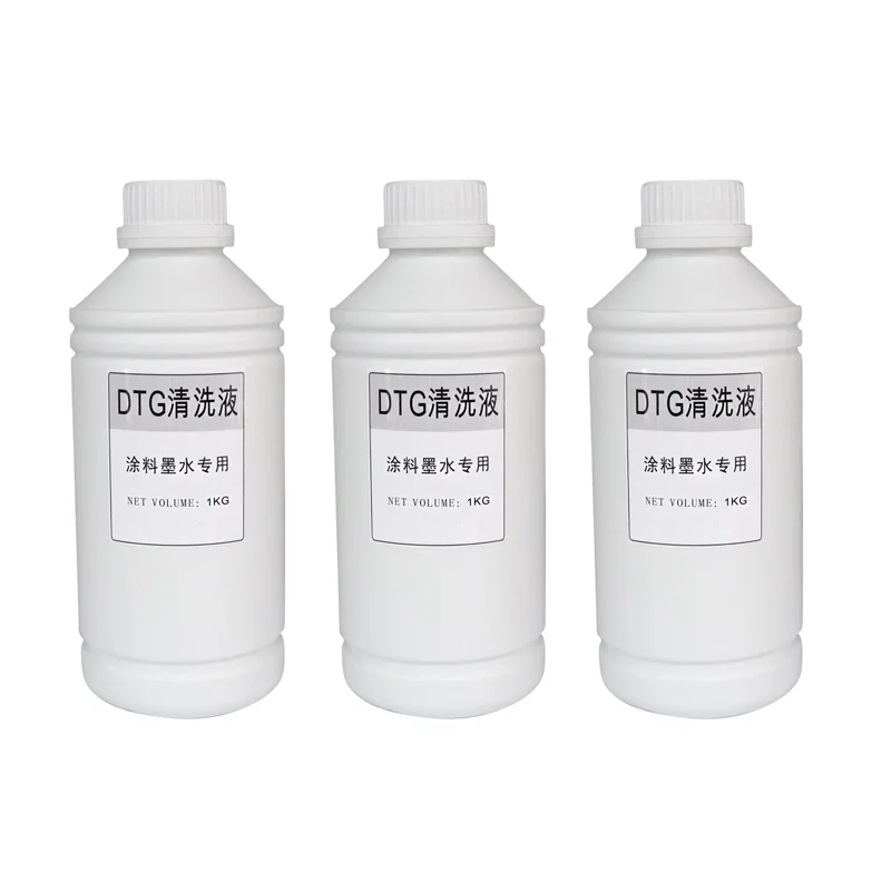 Imagem -02 - Dtg Ink Cleaning Solution Cleaner Líquido Universal para Impressão de Tinta Têxtil Epson hp Canon Brother Printer 1000ml Garrafa