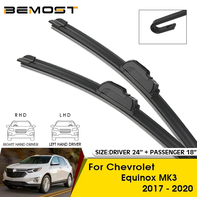 

Car Wiper Blades For Chevrolet Equinox MK3 2017-2020 Windshield Windscreen Front Window Blades 24"+18" Car Accessories