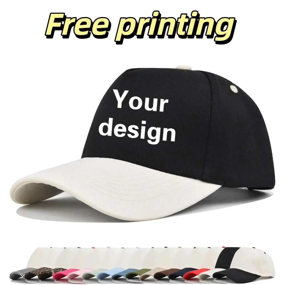 Custom Cap Print With Logo Personalized Customization Design Adult Men Hole Sunshade Truck Driver Baseball Competition Event Hat