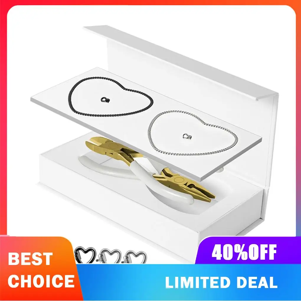 

Permanent Bracelet Kit Elegant Romantic Versatile Couples Complete DIY Crafting Tools With Lightweight Pliers