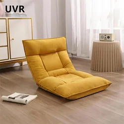 UVR Single Sofa Folding Tatami Leisure Backrest Chair Bedroom Living Room Household Recliner Adjustable Computer Office Chair