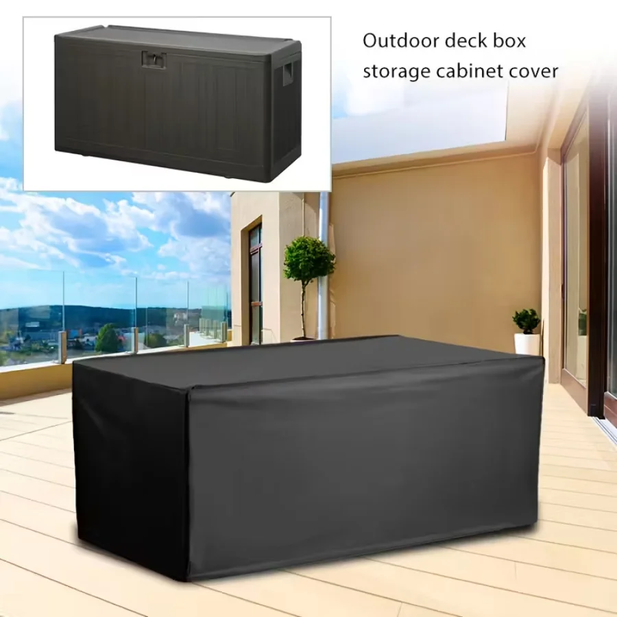 

Outdoor garden deck storage box cover, furniture protective cover, universal for all seasons, suitable for patio boxes, patio bo
