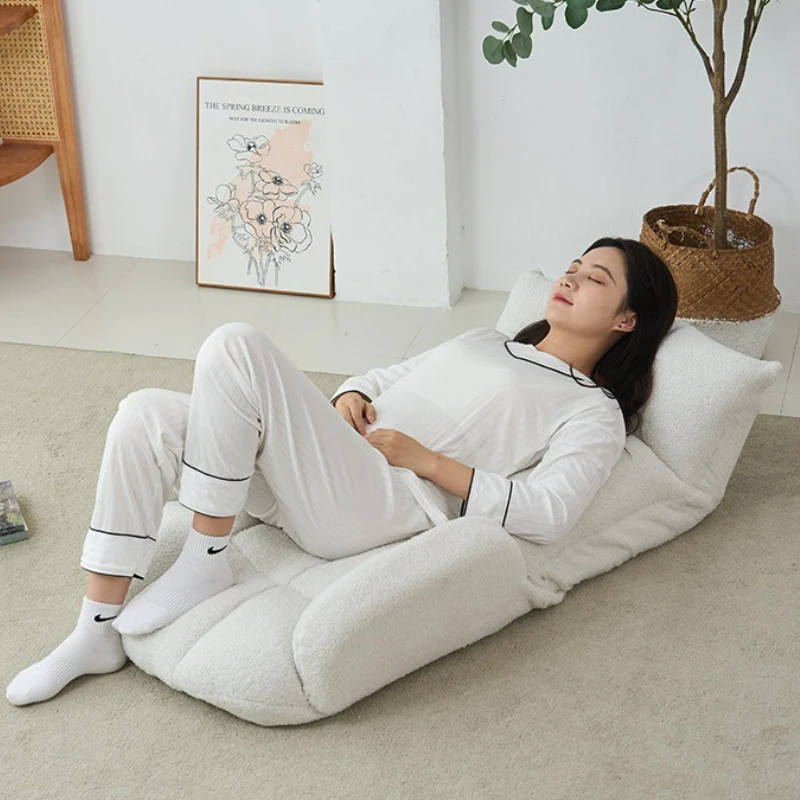 

Foldable Floor Sofa Tatami Backrest Lounger for Bedroom Portable Bay Window Chair Adjustable Recliner Chairs for Living Room