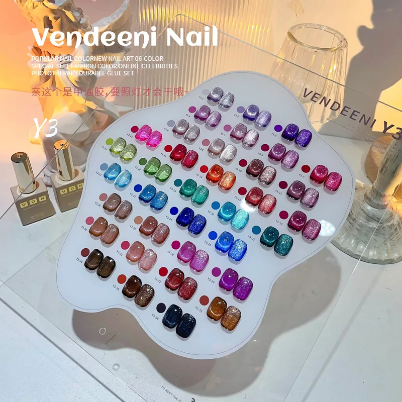 VENDEENI 36 colors Cat eye Nail gel Nail salon Fashion Nail Art Kit 2024 New Professional Hot sale Non-toxic UV gel Wholesale