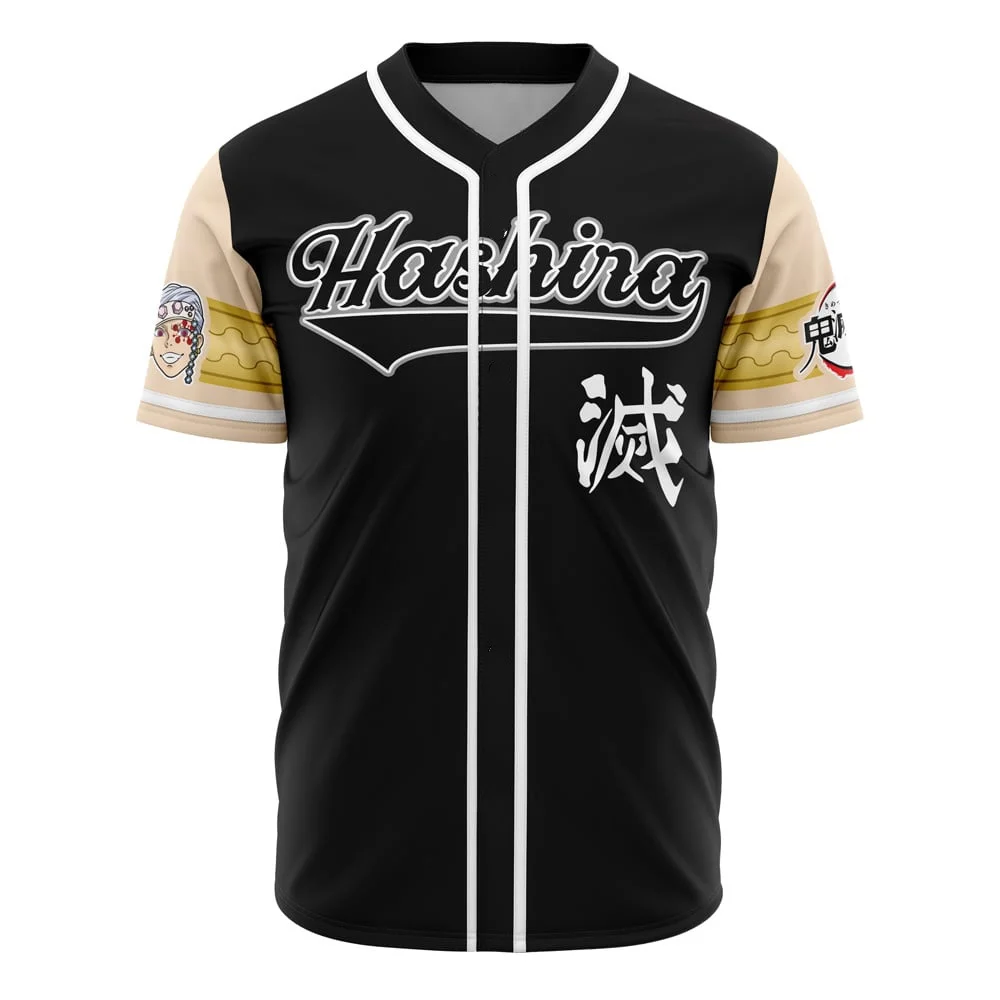 

2026 Demon Slayer Hashira Tengen Uzui Baseball Jersey Men's Y2K Oversized Casual Top Suitable for Daily and Training Wear Moto