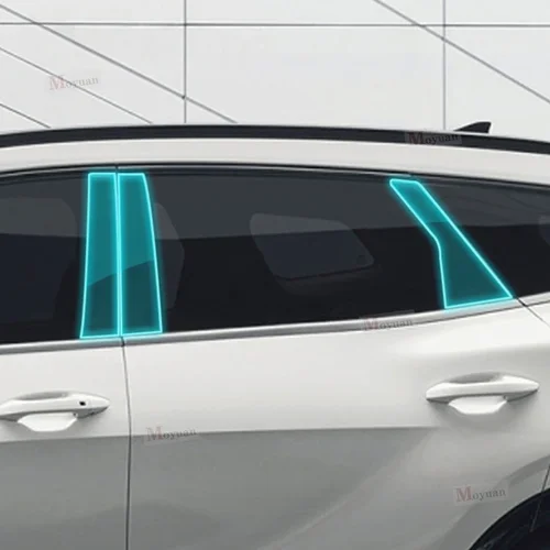 Para Kia Sportage NQ5 2022-2023 película protectora de pilar central de ventana cubierta antiarañazos Protector de coche accesorios exteriores TPU