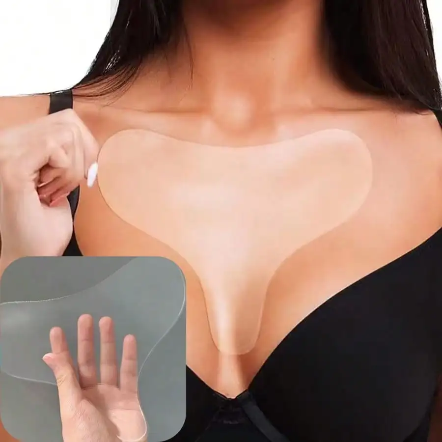Reusable Silicone Beauty Patches Wrinkles Chest Patchs Beauty Personal Care Skincare Patch, Suitable For Sleep And Daily Use