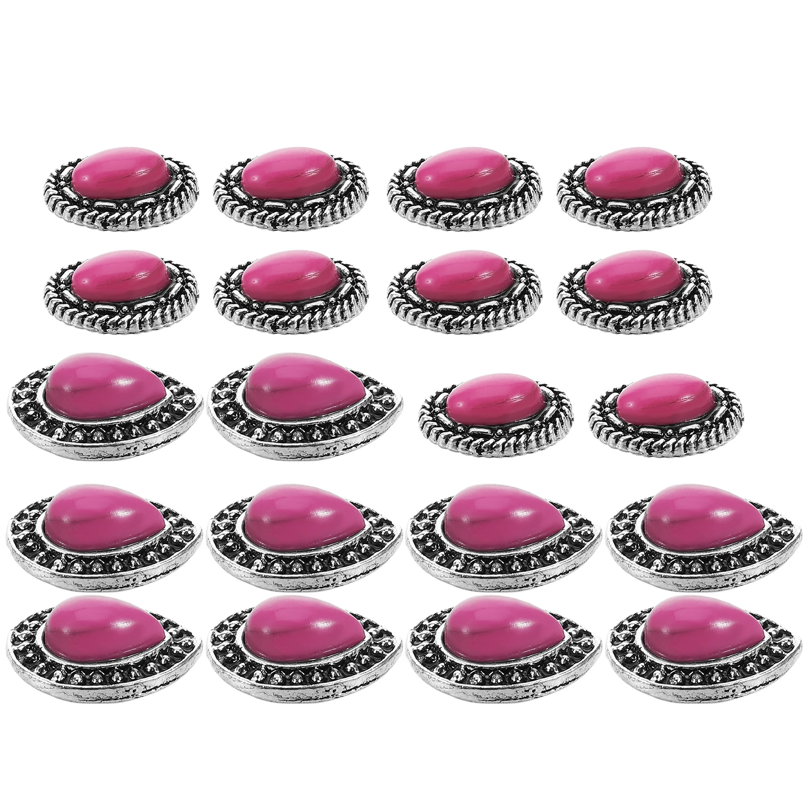 

20pcs Nail Rhinestone Retro Charms Vintage Resin Decorative Supplies Diy Jewelry Accessories for Fake Nails Bulk