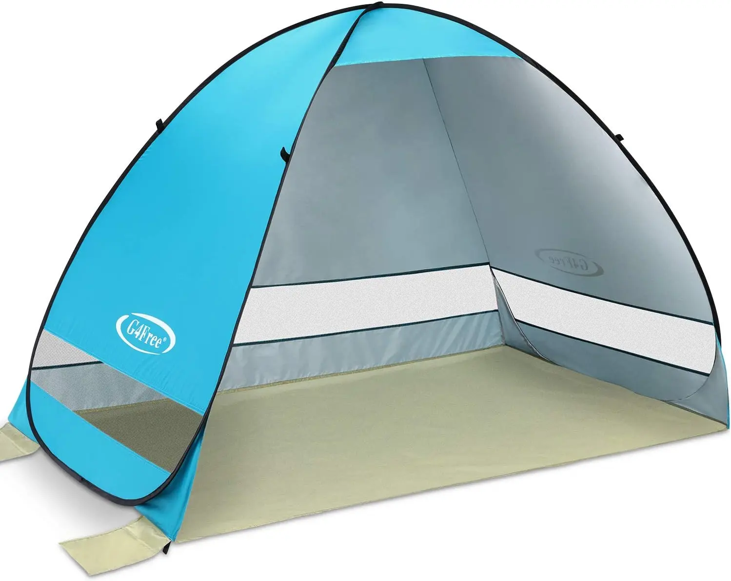 

Large Pop up Beach Tent for 3 4 Person UPF 50 Automatic Sun Shelter Canopy Portable Outdoor Cabana Sun Umbrella