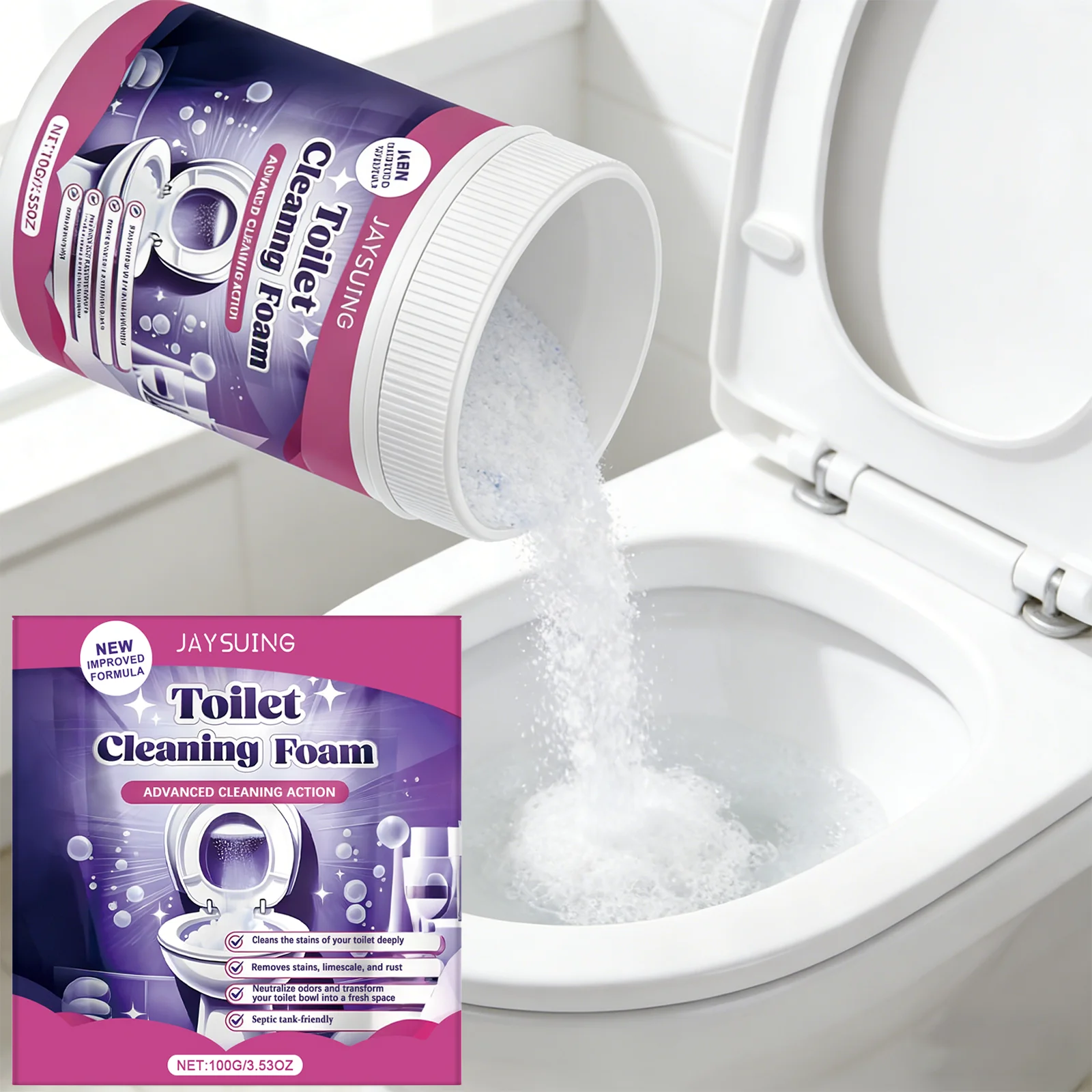 Eco-Friendly Toilet Cleaning Powder
