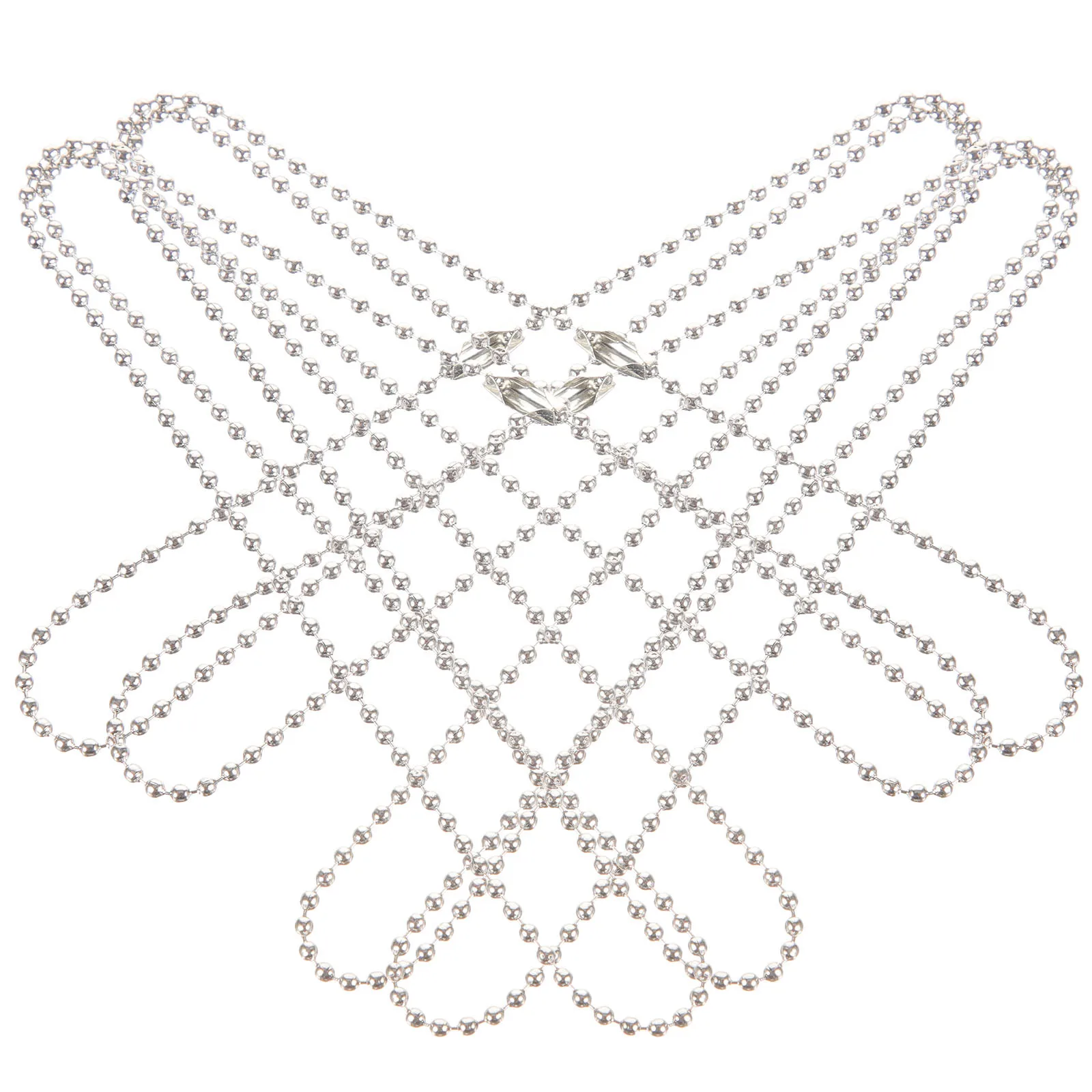 

4Pcs Titanium Steel Pendant Chains Stainless Steel Bead Chains Jewelry Making Chain Kit for Necklace Bracelet Craft Supplies