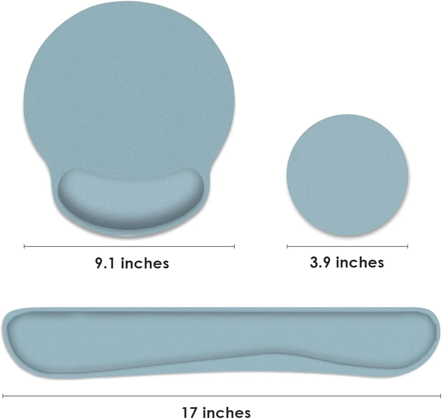Custom Logo Heated Ergonomic Rubber Mouse Pad Wrist Rest Anti-Slip Hand Guard Set Stock Office